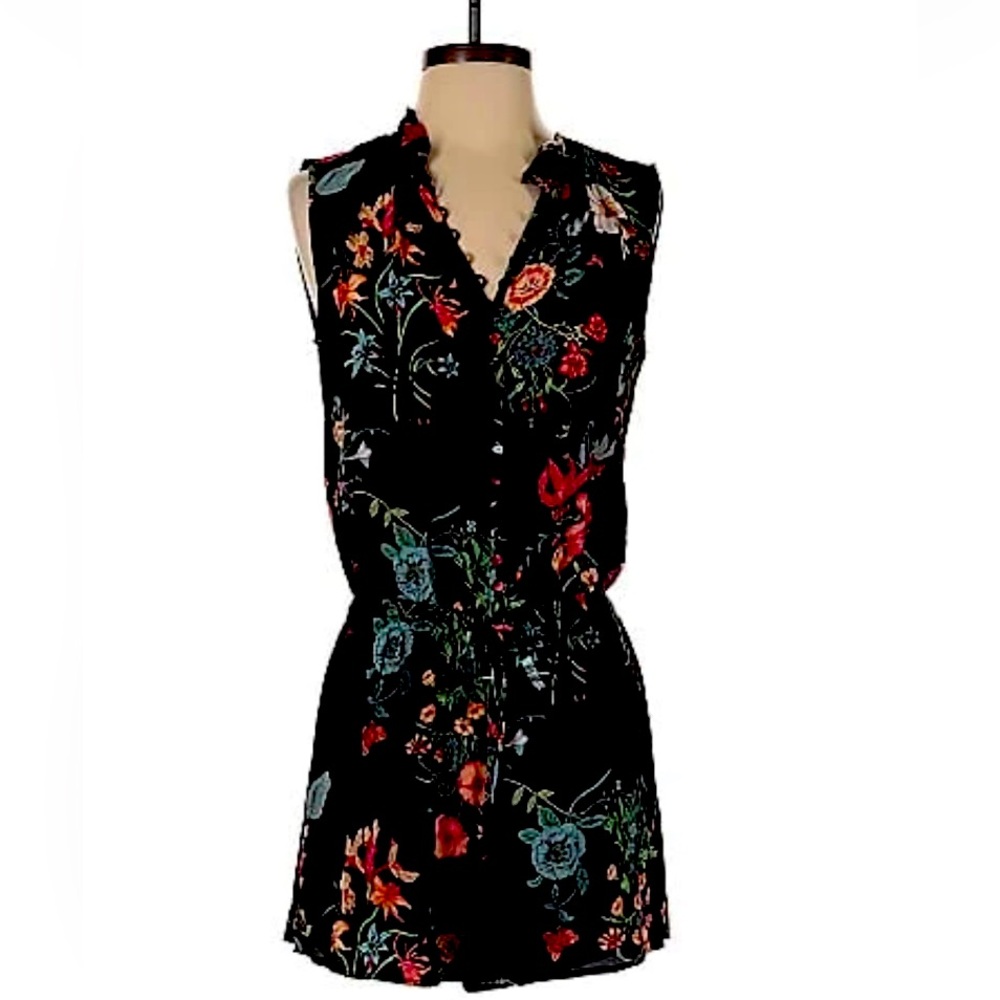 Rebecca Taylor Silk Floral Romper